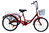 Solifer Senior kolmipyöräinen polkupyörä jalkajarulla punainen - toimitus sis hintaan