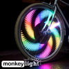 Monkey light M232 värikäs ja kuviollinen pyöränvalo renkaaseen - toim sis hintaan-LAHJAIDEA!