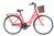 Solifer Klassikko 28" 1-v naisten polkupyörä punainen korilla ruskeilla varusteilla- sis toimitus